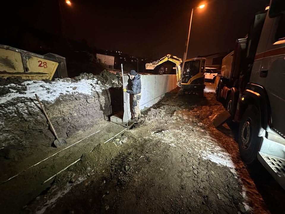 Nočné stavebné práce a osádzanie